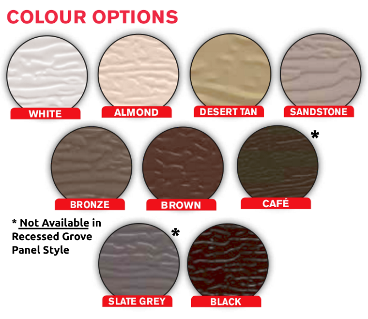 Granview Panel Colour Options