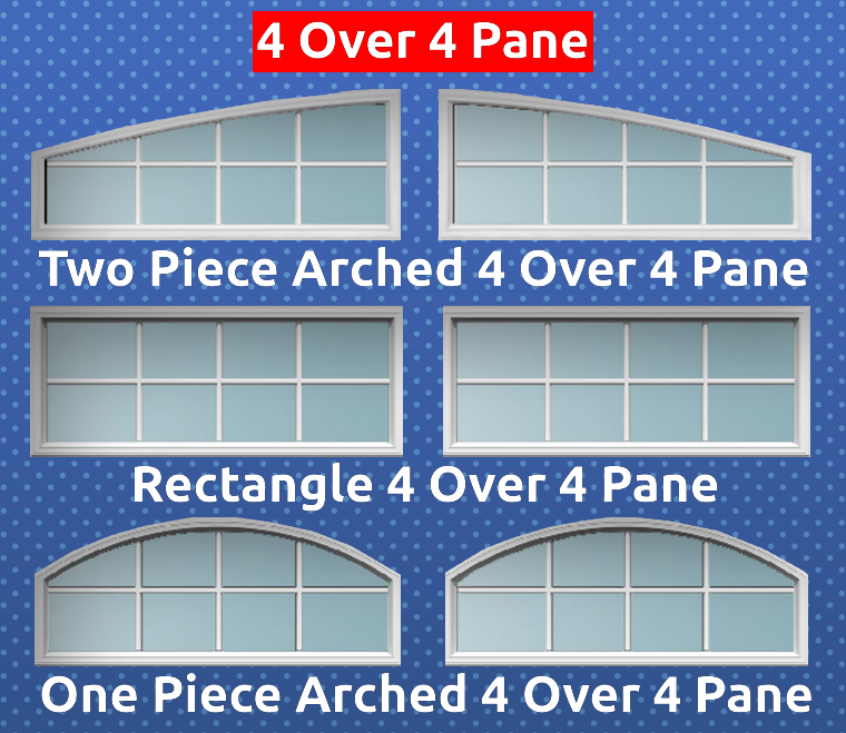 4 Over 4 Pane Window Styles